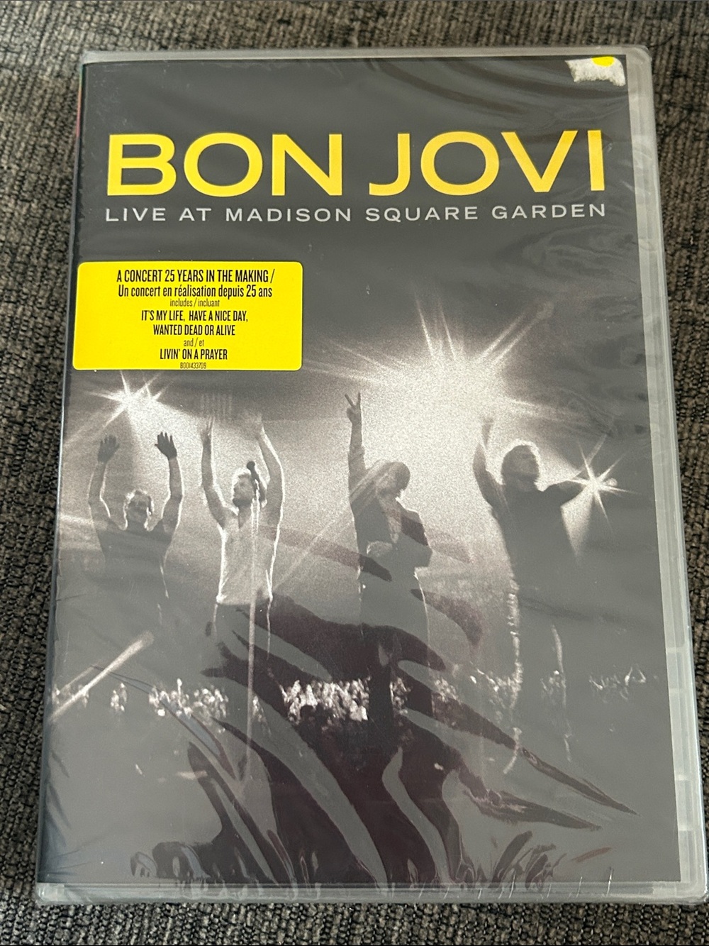 Bon Jovi "Live at Madison Square Garden" DVD - Black & Yellow Cover